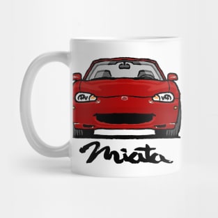 MX5 Miata NB1 Red Mug